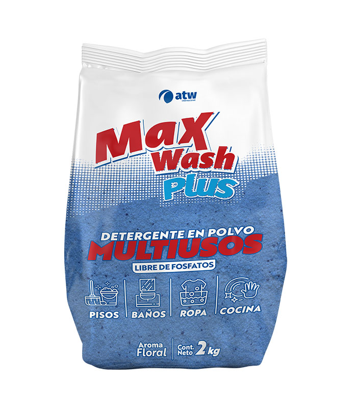 DETERGENTE MAX WASH PLUS MULTIUSOS X 2KG